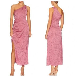 Favorite Daughter Pink One-Shoulder Midi Dress